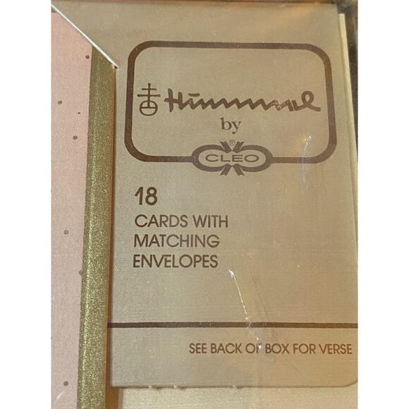 Vintage Hallmark 80s Hummel Retro Christmas Sealed Nostalgic Cards & Envelopes - Picture 4 of 8